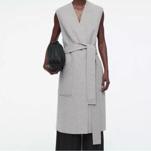COS LONGLINE DOUBLE-FACED WOOL WAISTCOAT